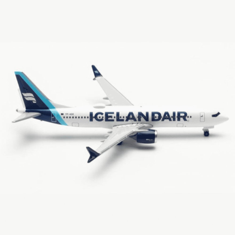 Boeing 737 Max 8 - Icelandair, Reg."TF-ICE" - "Jokulsarion" Marca: Herpa - Scala: 1:500