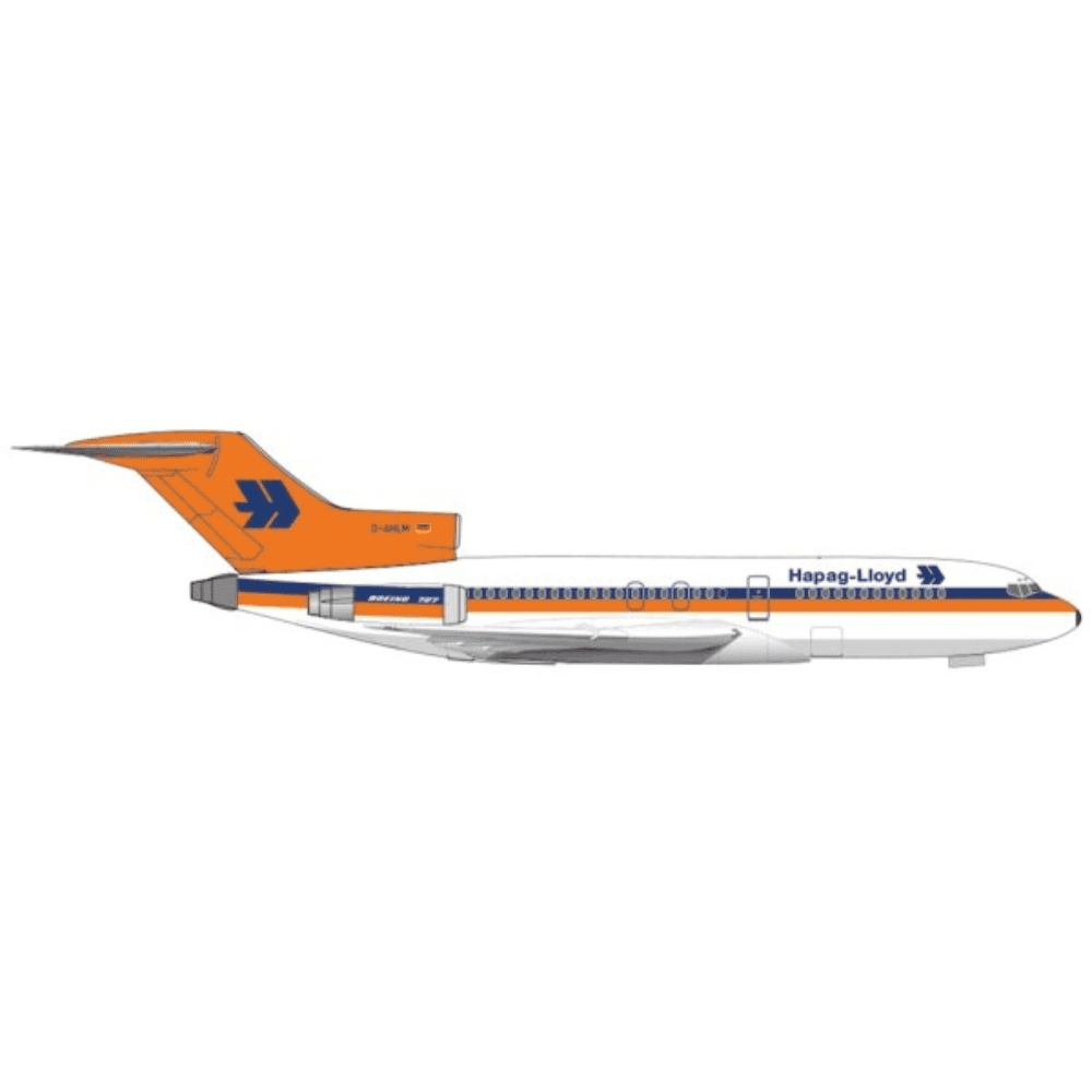 Boeing 727-100 - Hapag-Lloyd Flug, Reg."D-AHLM" Edizione Limitata Marca: Herpa - Scala: 1:500