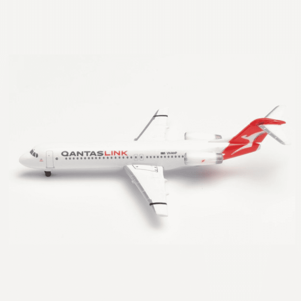 Fokker 100 - QantasLink,Reg."VH-NHP" - "Paraburdoo" Edizione Limitata Marca: Herpa - Scala: 1:500