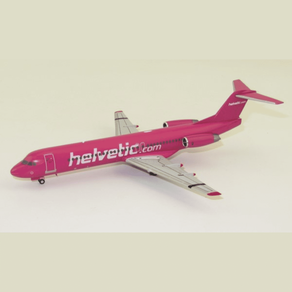 Fokker 100 - Helvetic airways, Reg."HB-JVC2 Edizione Limitata Marca: Herpa - Scala: 1:200