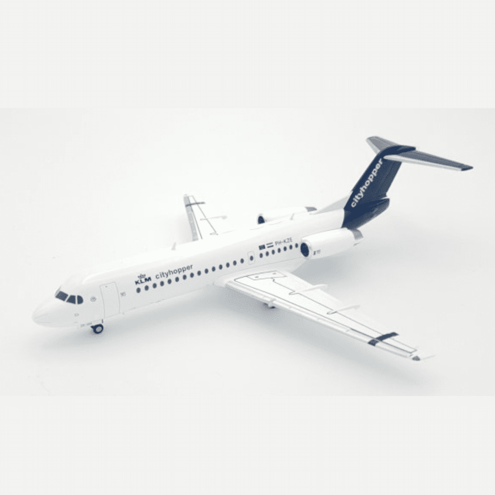 Fokker 70 - KLM Cityhopper, Reg."PH-KZE" Edizione Limitata Marca: Herpa - Scala: 1:200