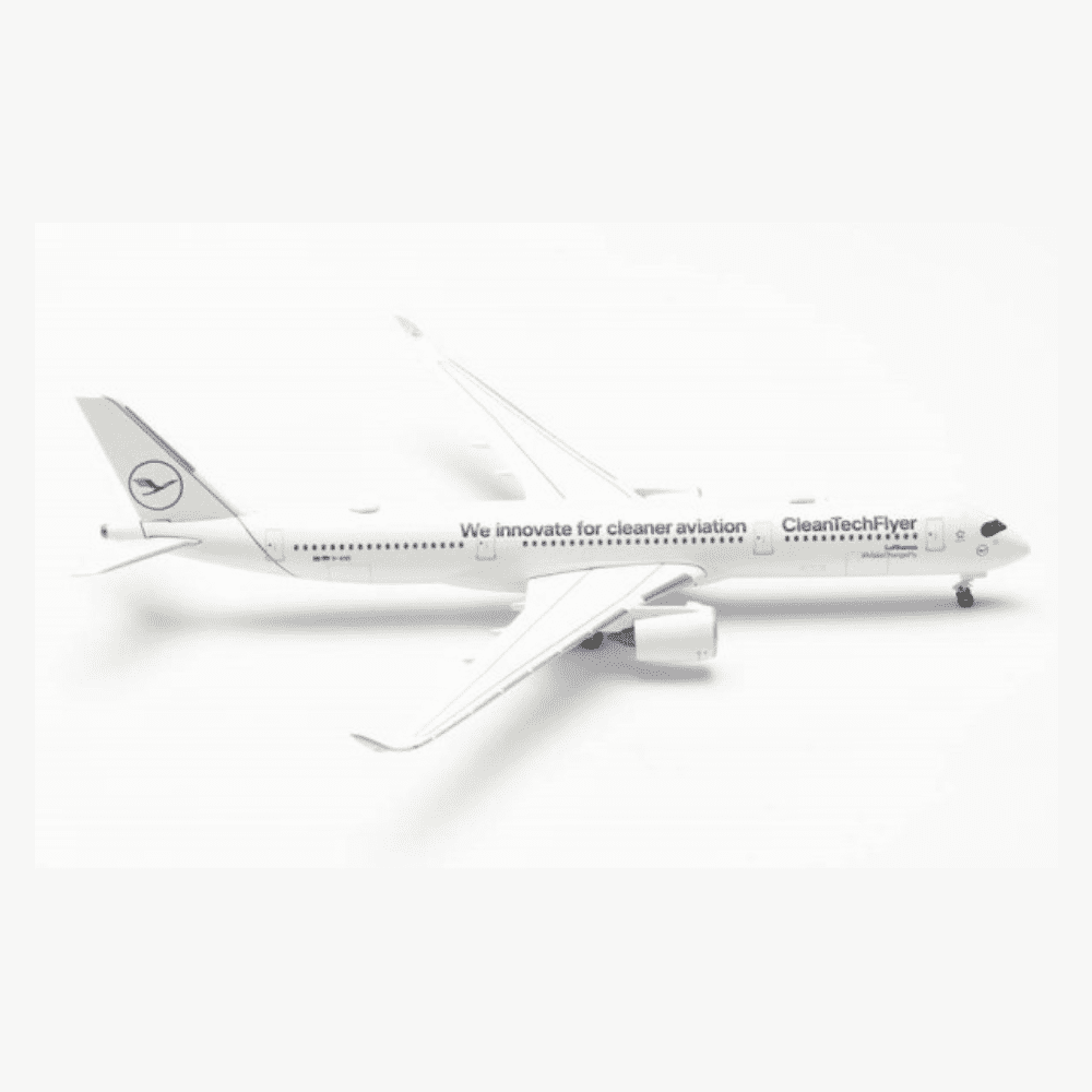 Airbus A350-900 - Lufthansa, Reg."D-AIVD" CleanTechFlyer - We innovate for cleaner aviation Marca: Herpa - Scala: 1:500