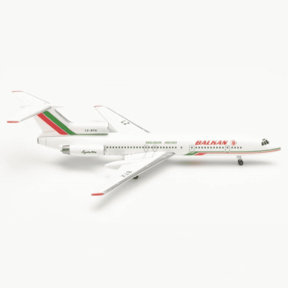 Tupolev TU-154M - Balkan Bulgarian Airlines, Reg."LZ-BTX" Edizione Limitata Marca: Herpa - Scala: 1:500