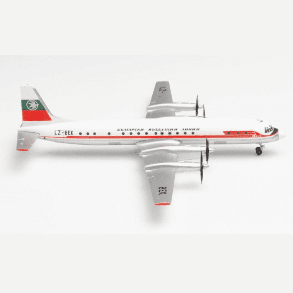 Ilyushin IL-18 - Balkan Bulgarian Airlines, Reg."LZ-BEK" Marca: Herpa - Scala: 1:200