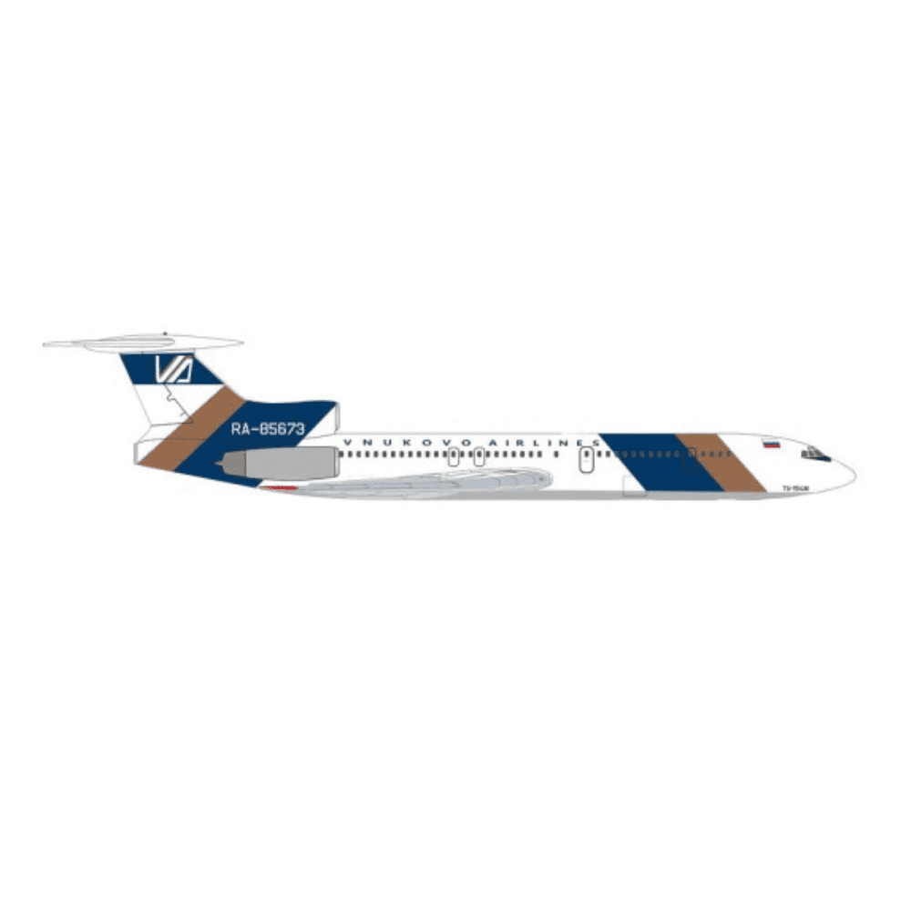 Tupolev TU-154M - Vnukovo Airlines, Reg."RA-85673" Edizione Limitata Marca: Herpa - Scala: 1:500