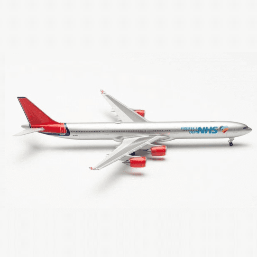 Airbus A340-600 - Maleth Aero, Reg."9H-NHS" - "Protect our NHS" Edizione Limitata Marca: Herpa - Scala: 1:500