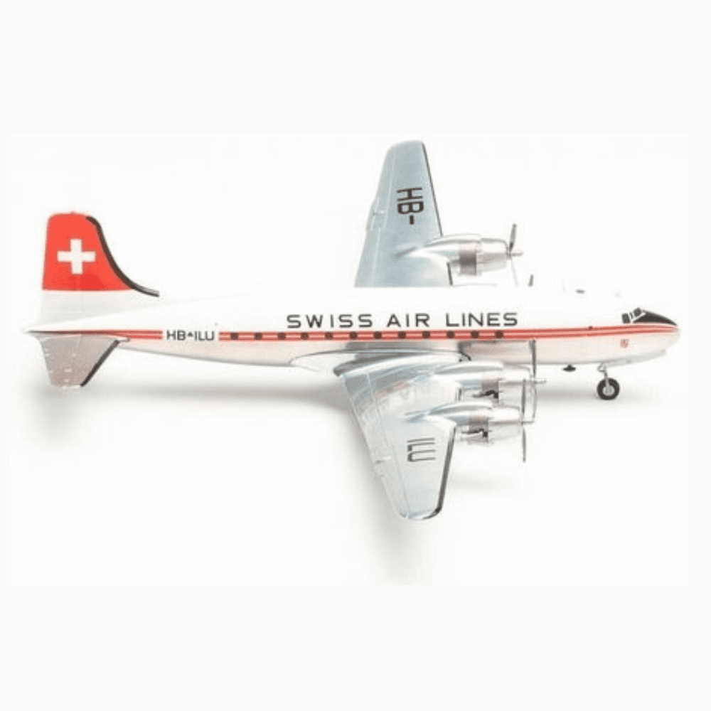 Douglas DC-4 - Swiss Air Lines, Reg."HB-ILU" - "Unterwalden" Marca: Herpa - Scala: 1:200