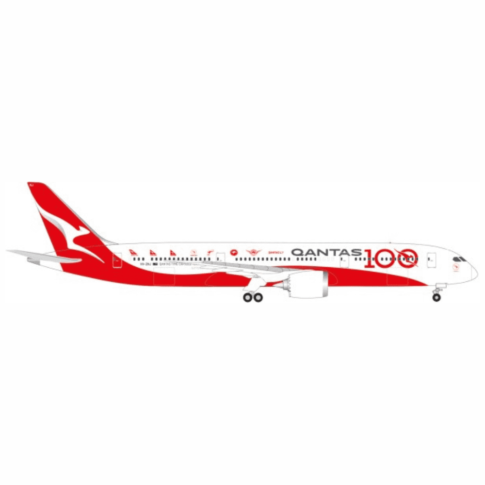 Boeing 787-9 Dreamliner - Qantas, Reg."VH-ZNJ" - "Longreach" 100th Anniversary Marca: Herpa - Scala: 1:500