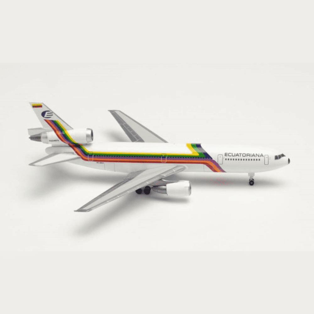 McDonnell Douglas DC-10-30 - Ecuatoriana, Reg."HC-BKO" Edizione Limitata Marca: Herpa - Scala: 1:500