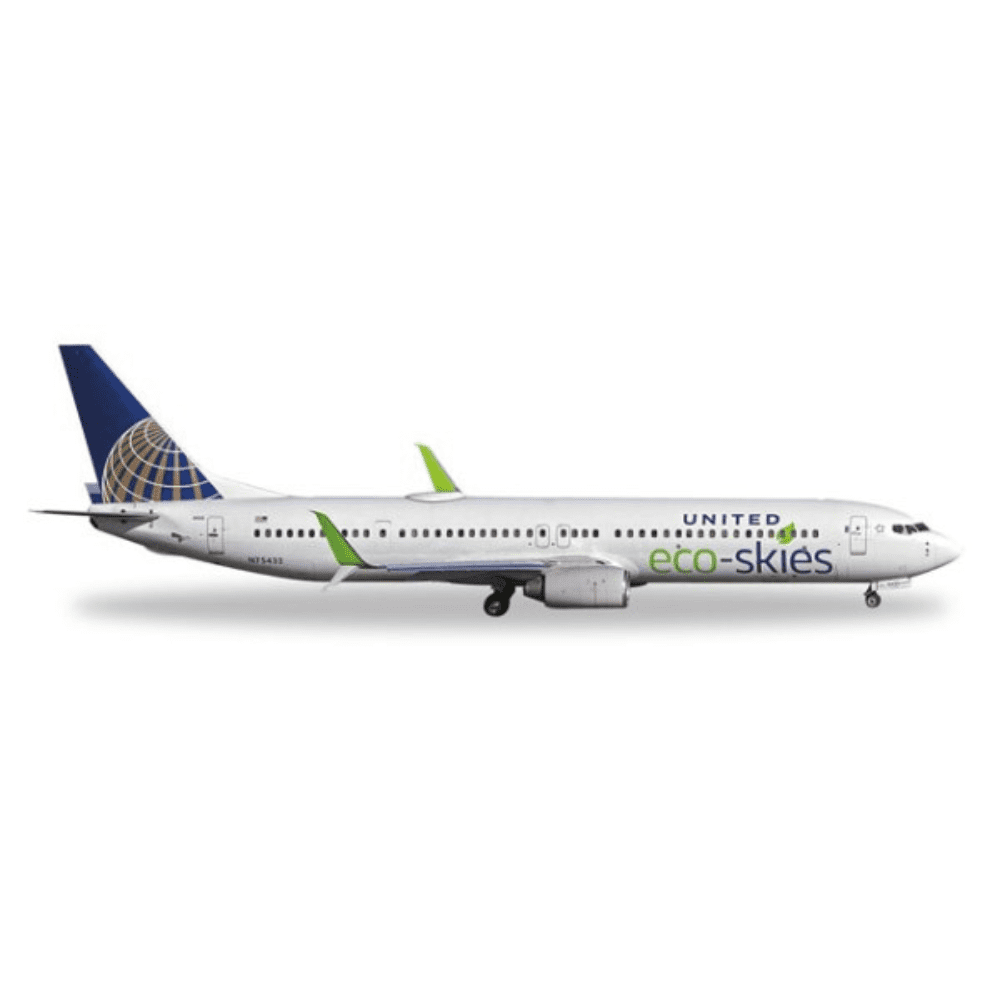 Boeing 737-900 - United Airlines, Reg."N75432" - "Eco-Skies" Edizioni Limitate Marca: Herpa - Scala: 1:500