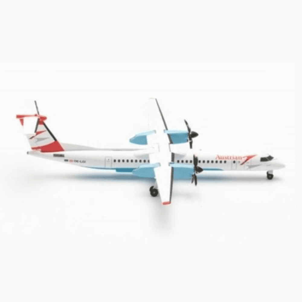 Bombardier Q400 - Austrian Airlines, Reg."OE-LGI" - "Pfiat di,Dash!" - "Eisenstadt" Marca: Herpa - Scala: 1:500